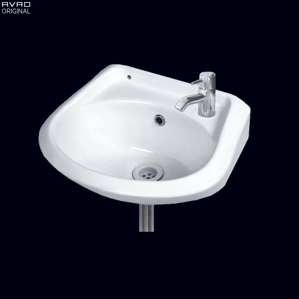 Оптовая продажа Оригинальный Avro современный дизайн Флора настенная раковина для ванной комнаты дешевая цена керамика и мрамор 355x270x180 мм умывальник
