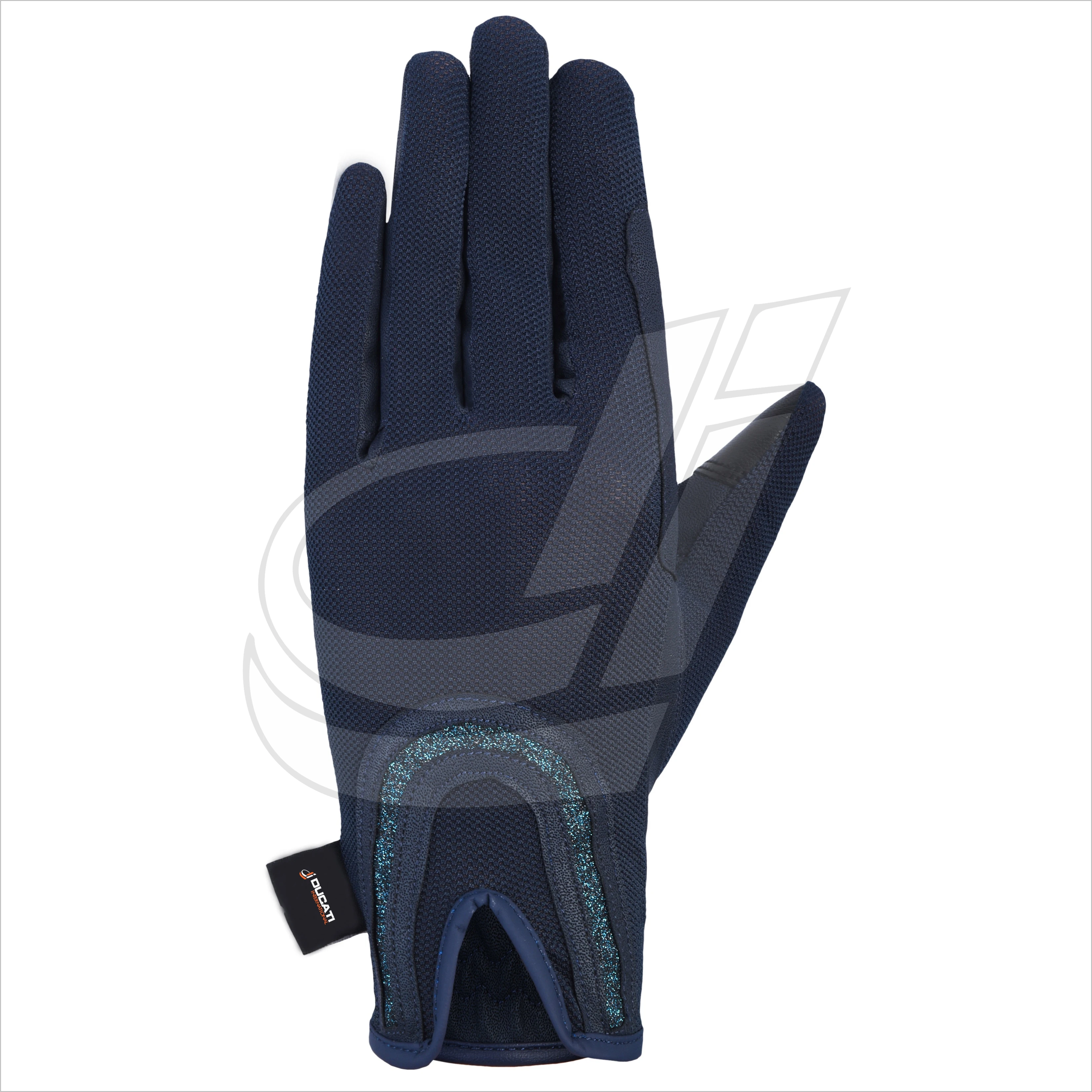 Mashfa Ladies Women Horse Riding Gloves Cotton Dublin Track Fabric Shires Gloves Leather Equestrian Gloves