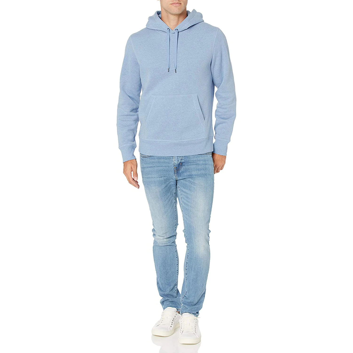 Customized Pullover Embroider Kangaroo Pocket Logo Cotton Wholesale Logo Printed Men Hoodies