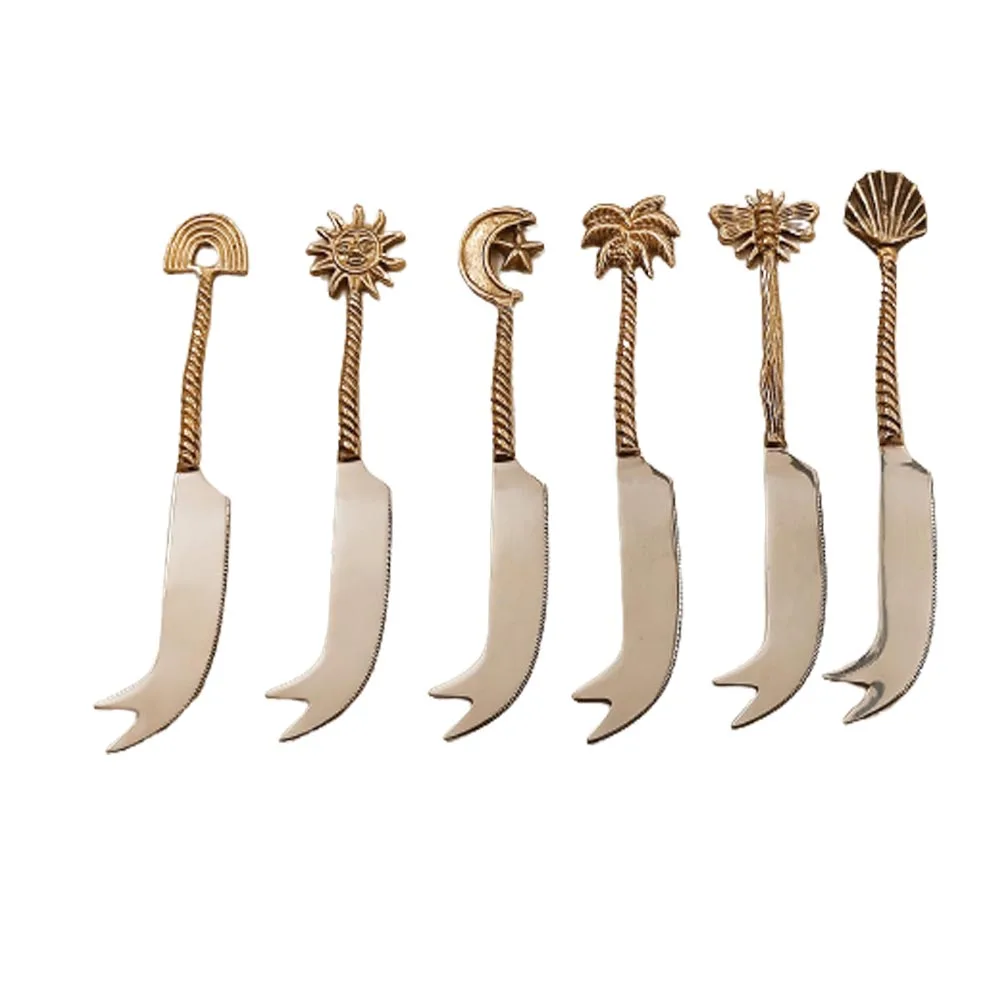 Латунные ножи для сыра из нержавеющей стали с несколькими ручками