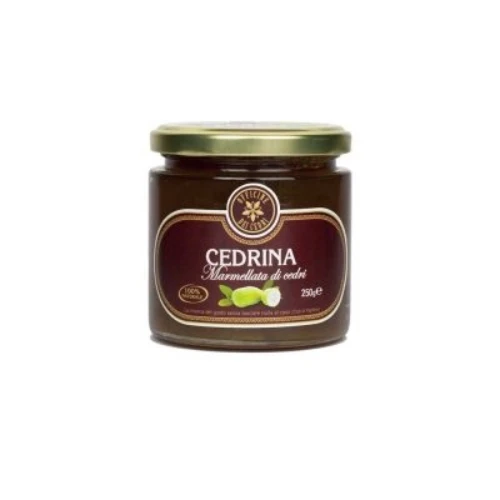 
Cedrina Pic Calabria Green Gold and Chilli 100 g Glass vase Jam Cedar 