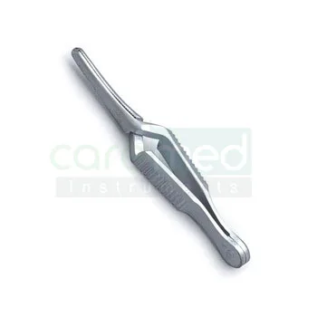 Curved/Straight Professional Stainless Steel Dieffenbach Bulldog Clamp 6.5cm Curved Serrated Tip Clamps | Caremed Instruments