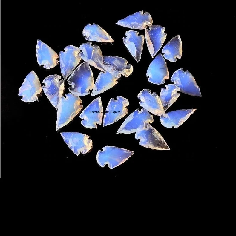Opalite Crescent Arrowheads Point Wholesale Arrowheads Points Agate Crystal Crescent Arrowheads