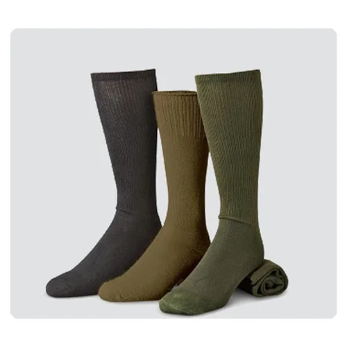 Оптовая продажа индивидуальные армейские зеленые спортивные носки или военные хлопковые