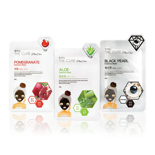  Обновленная версия K-beauty The Cure Plus Care E-ssence черный лист для лица