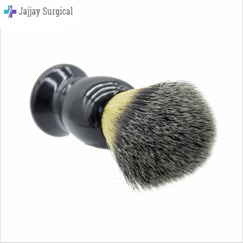 Wholesale Custom Printed Logo Black Ceramic Soap Mug Creative Porcelain Shaving Foam Bowl With Handle And Brush For Men