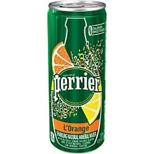 
Perrier Can Sparkling Mineral Water Perrier Slim box 33CL Citrus fruits 