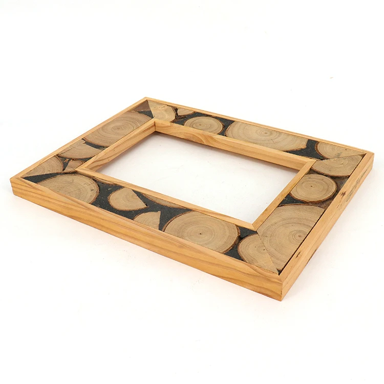 High Quality Varnishing Coating Smooth Wood Touch Feel Customize Craft Solid Wood Wooden Photo Picture Frame