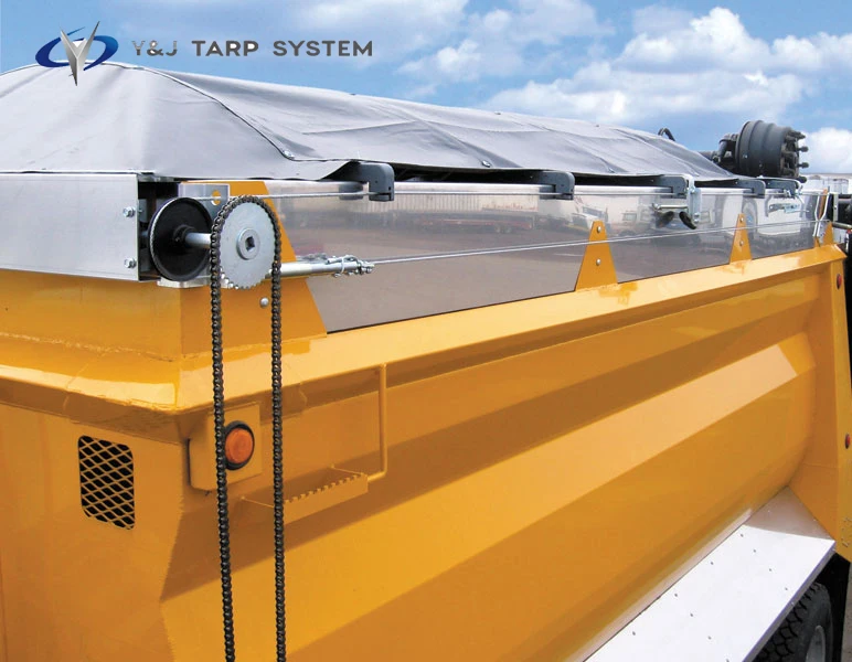 dump truck electric 12V or 24V dc motor cable tarp system