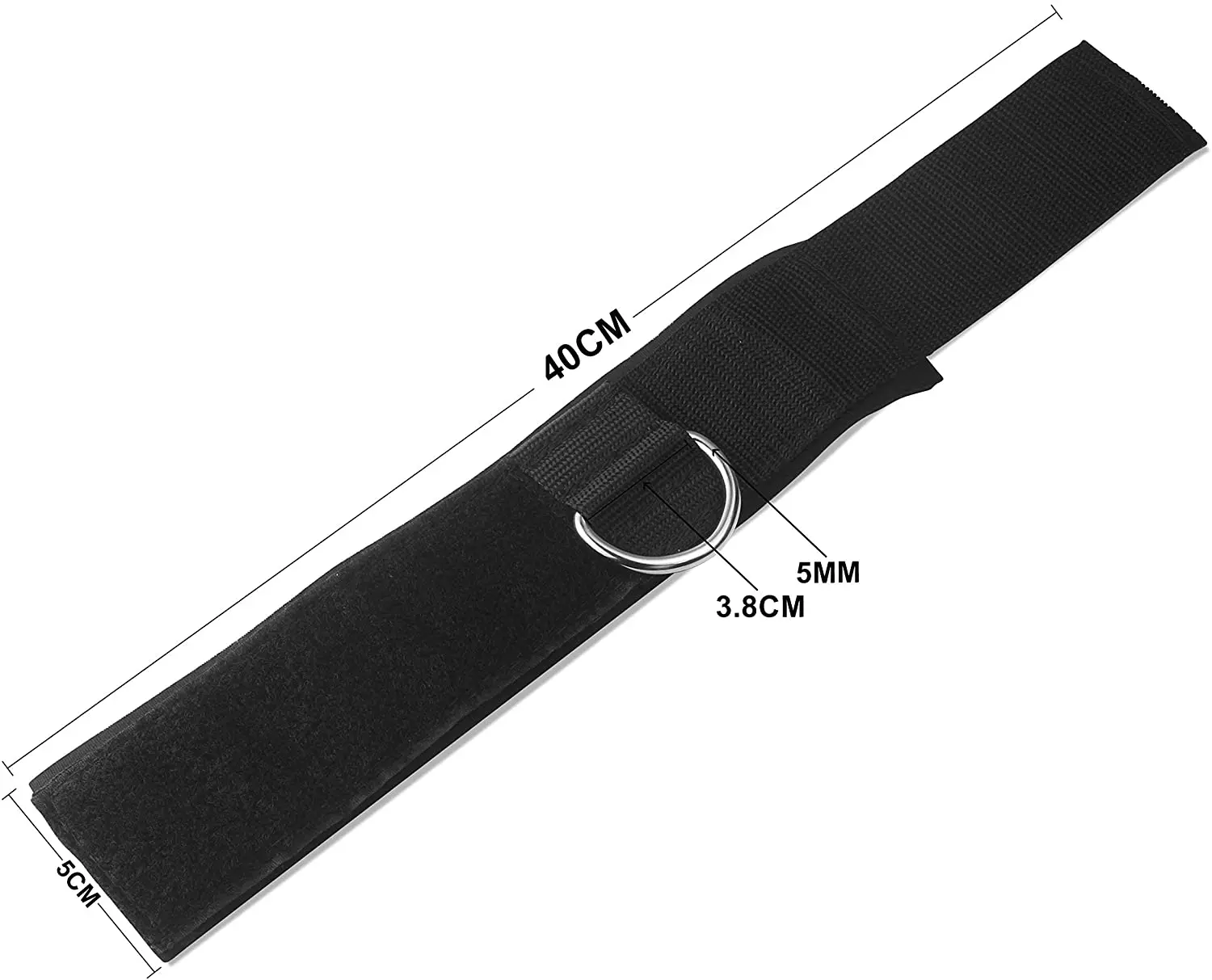 Ремешок На щиколотку неопреновый мягкий манжета на запястье для фитнеса с D-образным кольцом высокопрочный ремень упражнений шкив тренажерного зала кабельных машин