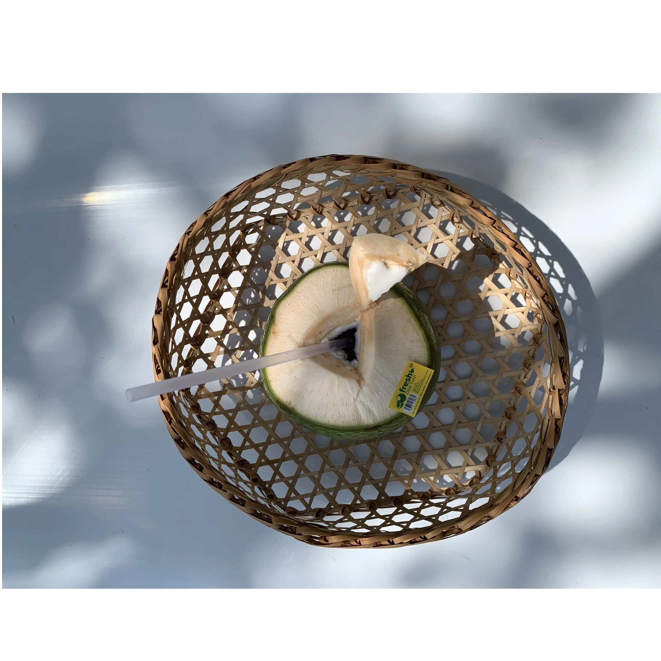 Semi-Husked Young Coconut Green or red Colours Hat Cut Shape Fresh Organic Coconut from Vietnam