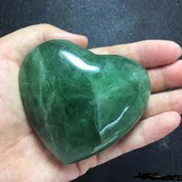 Natural crystal wholesale crystal  Green Fluorite  Puffy Hearts Beautiful super Quality Bulk Quantity