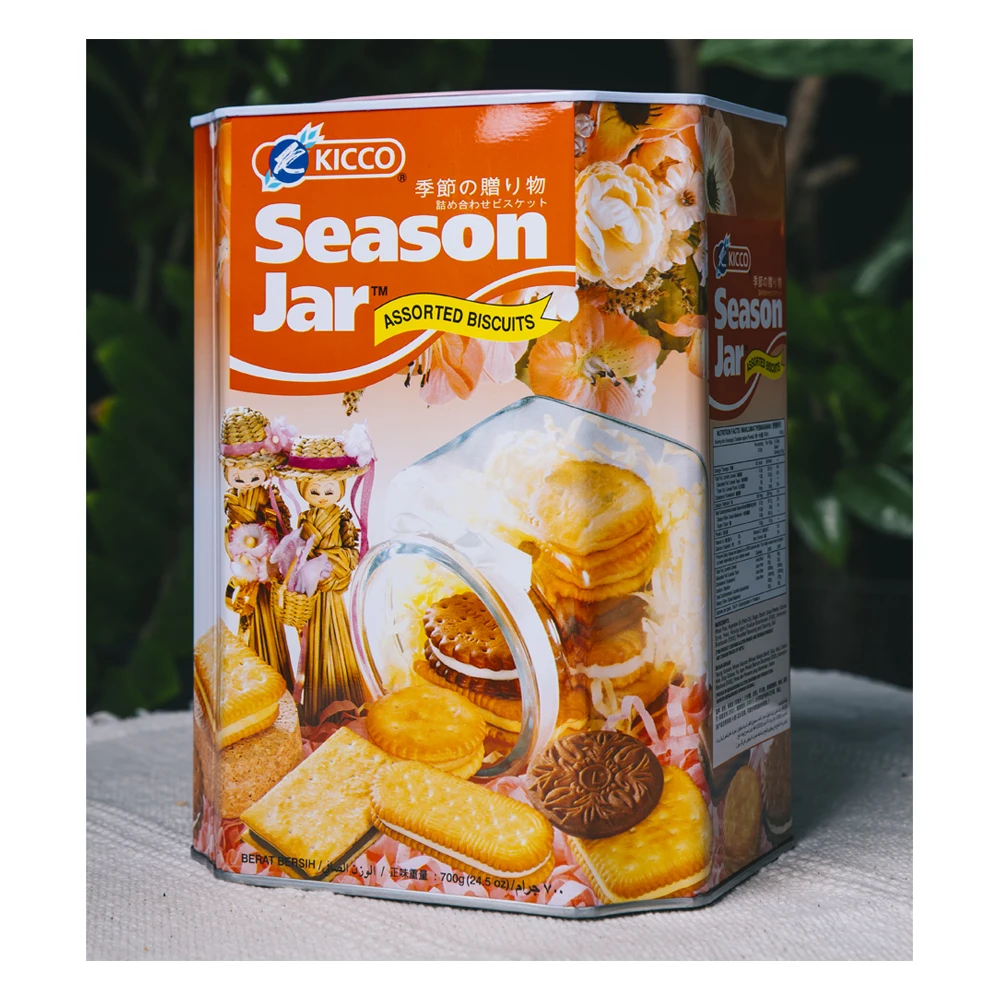 Chocolate/ Lemon/ Milk/ Coffee/ Plain Assorted Cream Crackers Biscuit Tin