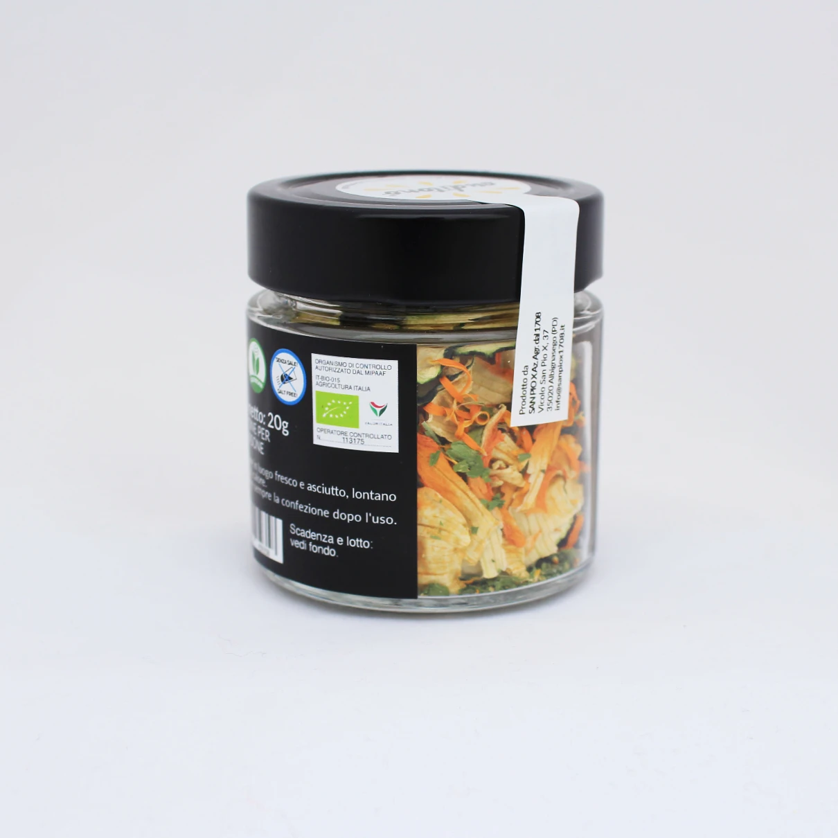 Organic condiment rice cooking PRIMO RICCO ZUCCHINI PARSLEY dry vegetables Italian food