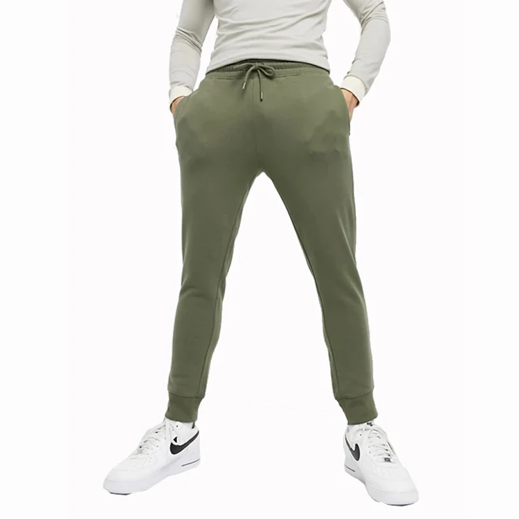 
Top quality Custom Wholesale Workout Fitness Sweatpants Tapered Slim Fit Gym Cotton Khaki Jogger Track pants Man 