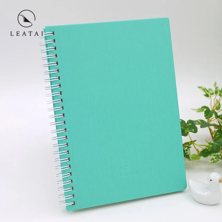 
Creative print journal spiral notebook with pen 
