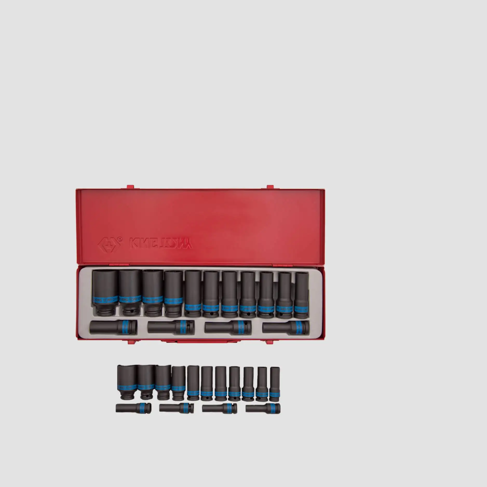 KING TONY Industrial 1/2 Impact Sockets Metric Size Taiwan Tool 4415MP
