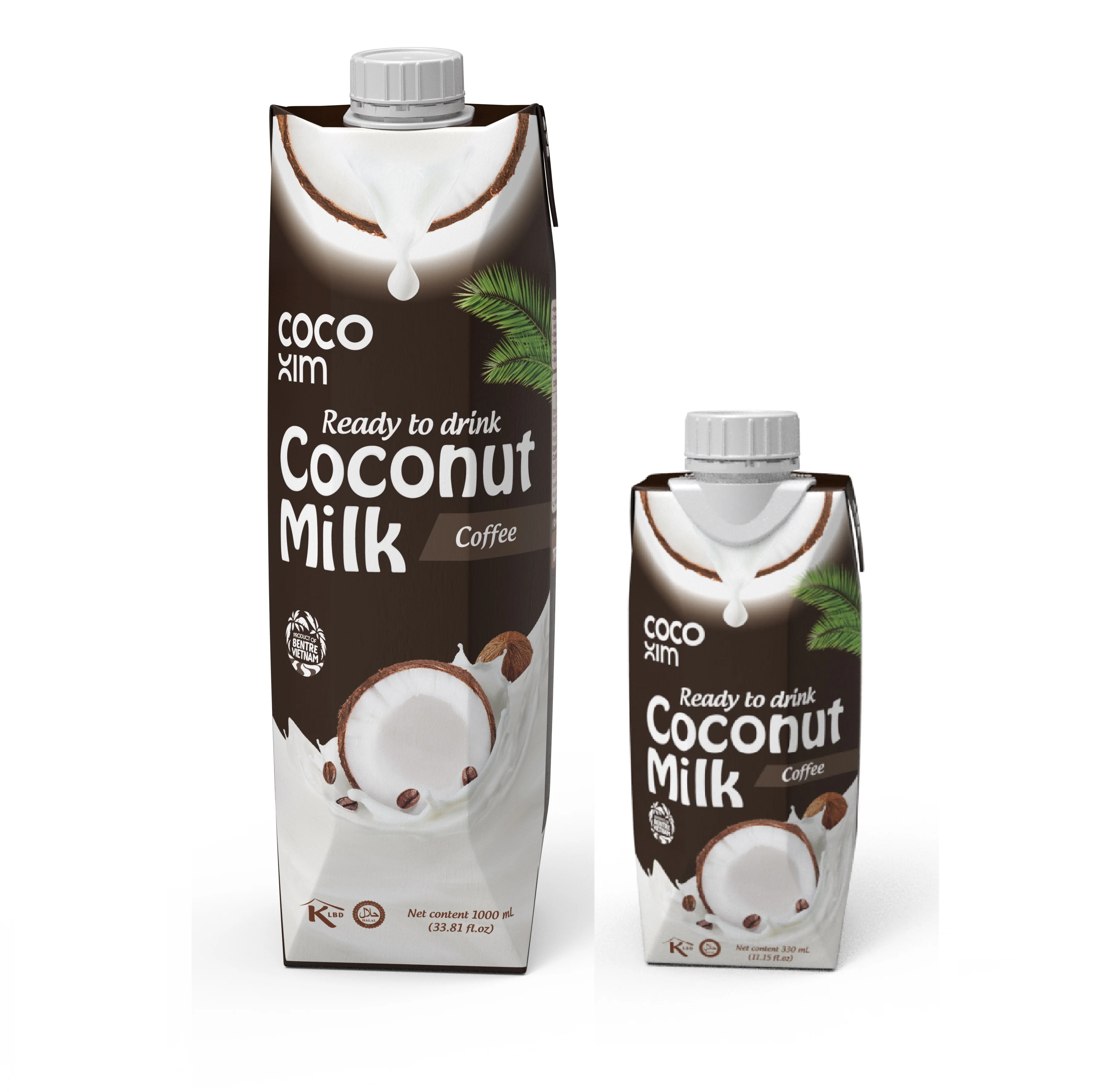 Кофе кокосовое молоко (готов к употреблению)-330 мл/1000 мл-Cocoxim бренд от Betrimex-OEM ПРИНЯТ