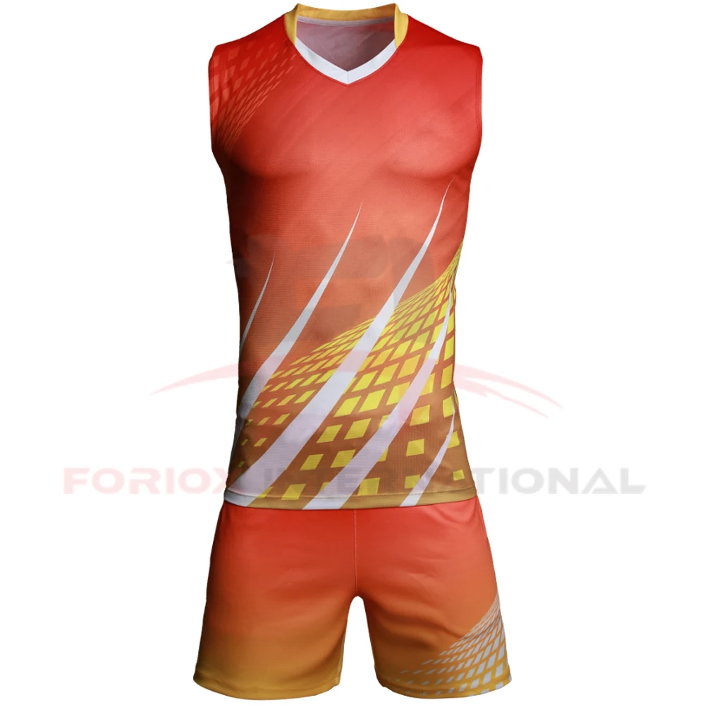  Индивидуальный дизайн Мужская футболка для волейбола униформа мужчин