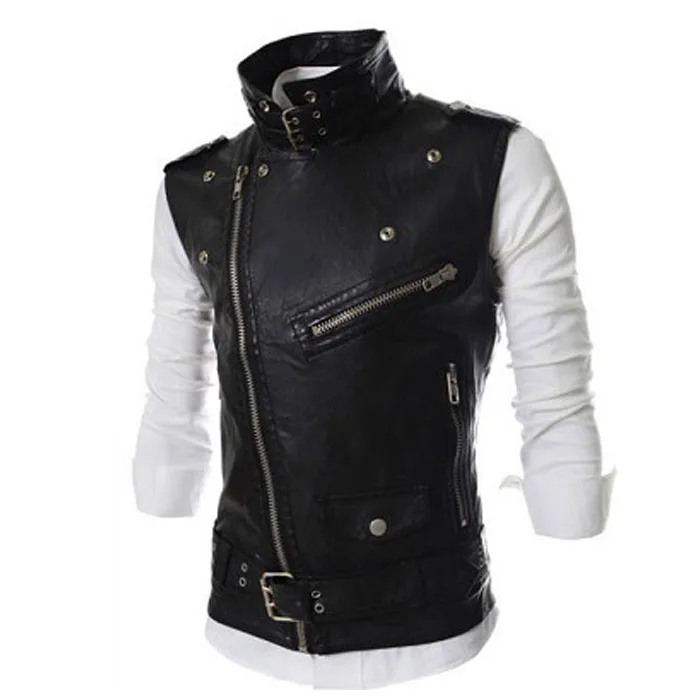 Жилет ручной работы из натуральной овечьей кожи для велосипедистов