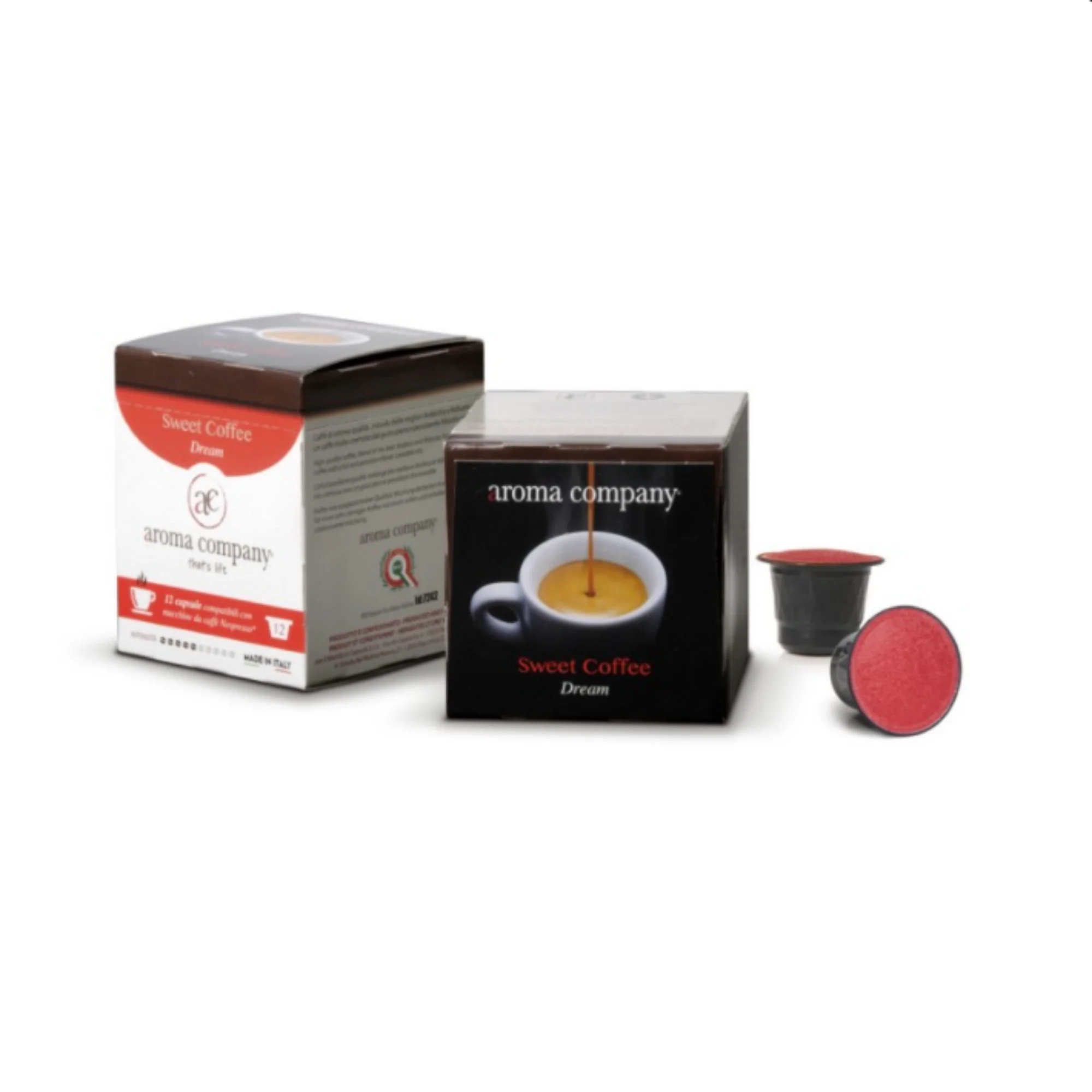 Sweet coffee dream - High quality Italian Espresso Coffee  - 12capsules compatible with Nespresso 50% Arabica 50% Robusta