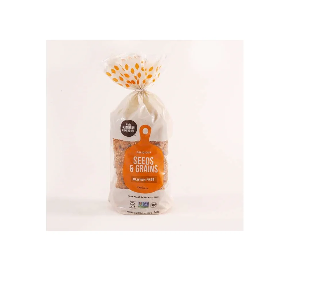 Little Northern Bakehouse Gluten Free Sliced Seeds & Grains Bread 17 Ounce Sleeve - 6 per Case