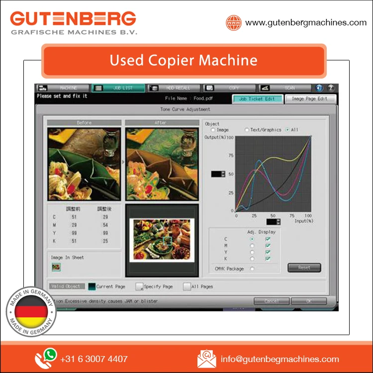 Experienced Exporter Hot Selling Photocopier Laser Printer Copier Machine for Konica Minolta