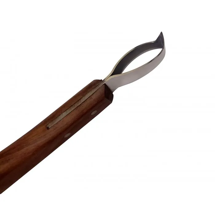 Farrier Hoof loop Knives Wooden Handle and with Pick Head Horse hoof farrier tools set stainless steel hoof knives