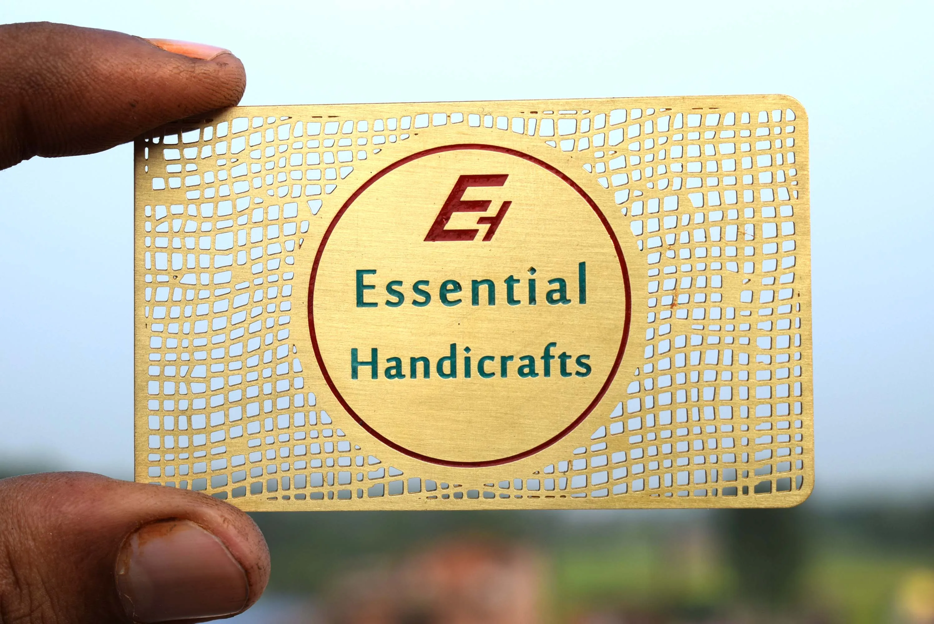 Customized Latest Brass Metal Business Card Standard High Quality Gold Made Luxurious Business Card Metal Crafts