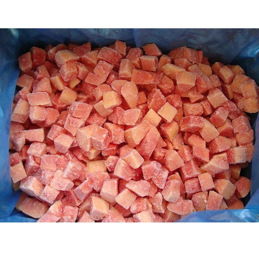 Frozen Papaya Dices, Slice, Puree, Cubes High Quality Best Price From Vietnam (Whatsapp: +84906880004 (Mr.Dat)