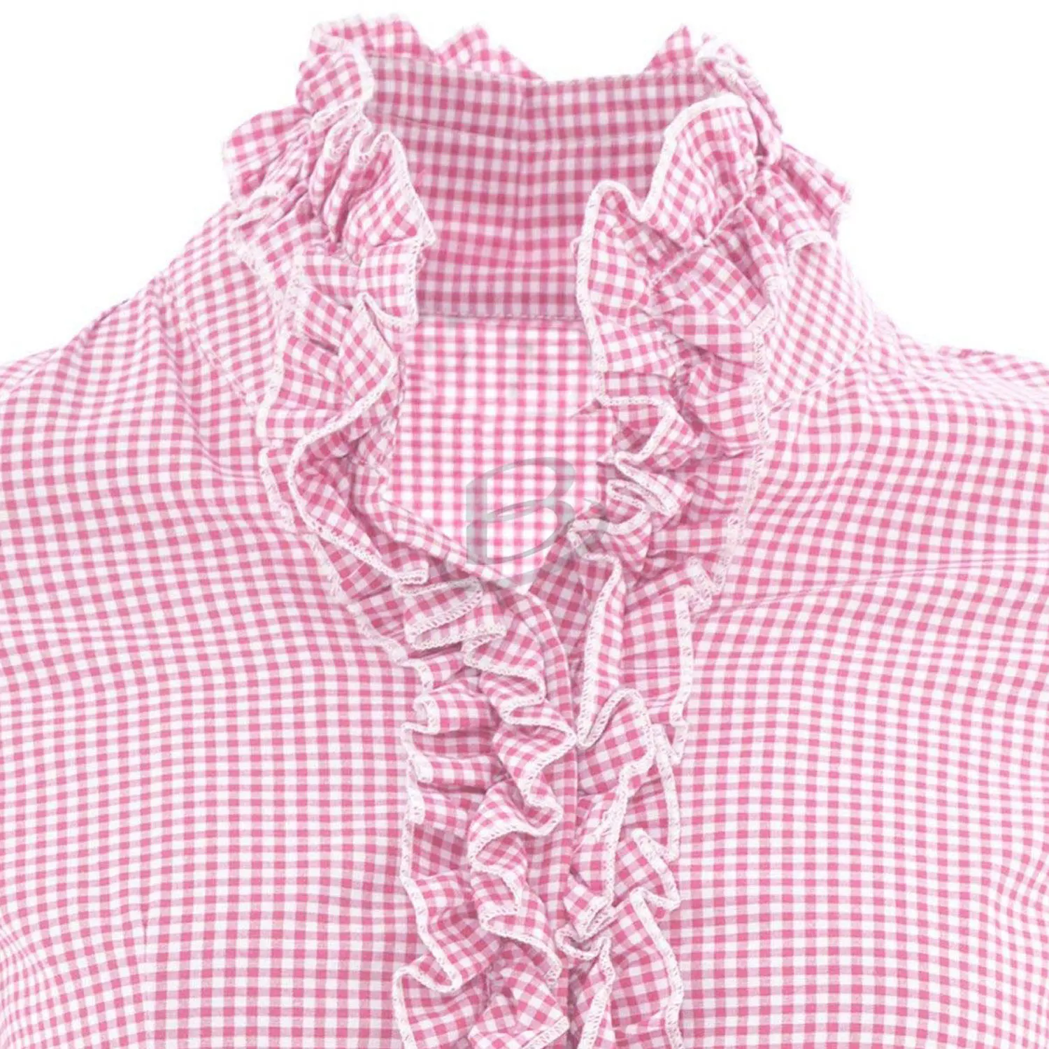 German Trachten Women Notch Neck Short Sleeve Plaid Shirts Checkered Blouse Tops (Oktoberfest Bavarian Blouse) with quality 2022