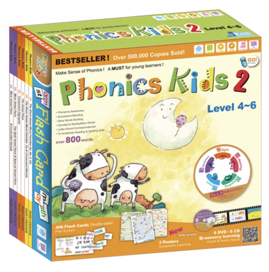  Phonics детский набор 1 и 2 XY1808 детская книга для чтения с