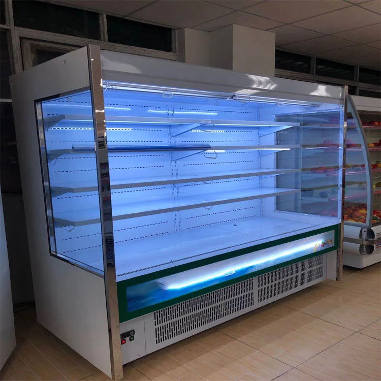 Fruit And Vegetable Refrigerator Price Open Display Refrigerator Upright Supermarket Shelf Display Chiller