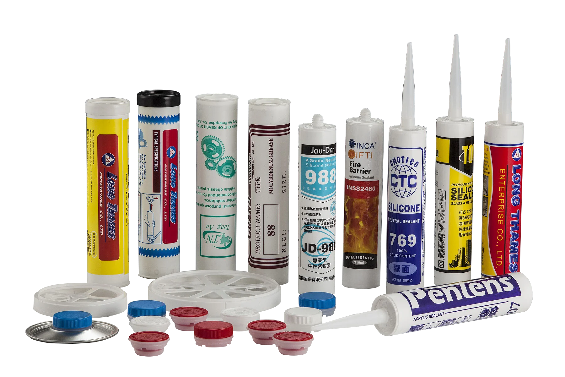 
Wholesale Constructional Plastic Silicone Sealant Empty Tube 