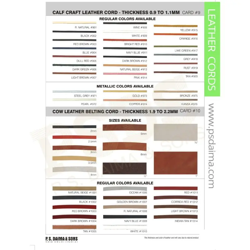 High Impact Genuine Flat Supplier From India Leather Cord Quality Assured Cord Genuine Quality Top Selling Leather Cord