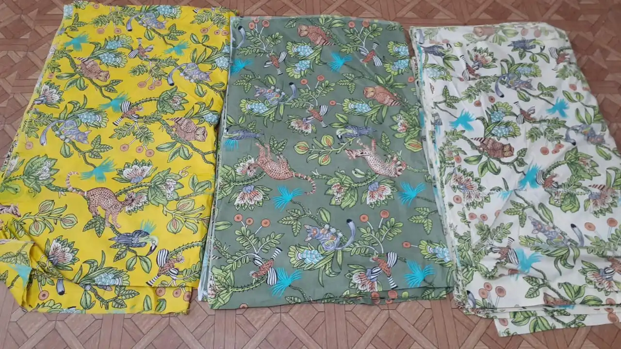 Indian Wholesaler And Manufacturer Of Handmade Cotton Printed And Running Fabric Dress Raw Material