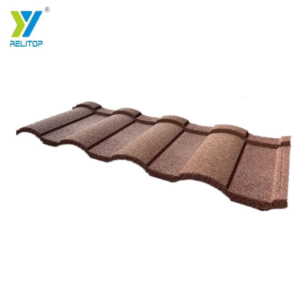 Multicolour Stone Coated Metal Roof Tiles Free Charge Small Cutting Samples From Relitop Factory