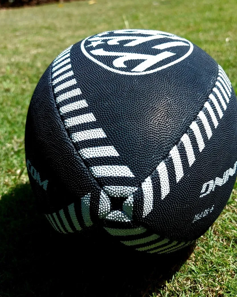 Rebounder Ball Specially Designed Fitness Training and Rugby Catch or Kick Training for Body Shaping Black Colour Size 5 Ball 30