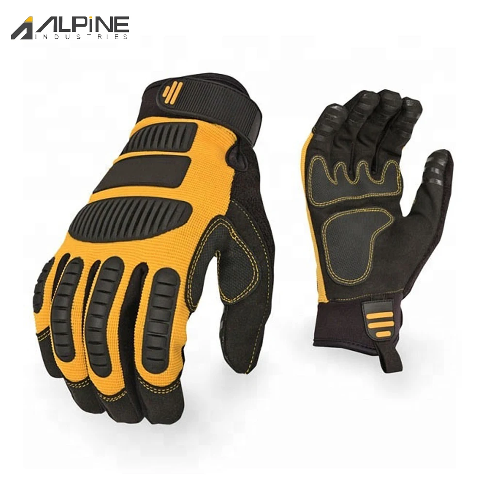 Impact-Resistant Industrial Leather Hand Skin Mechanic Work Welding Cut Resistant Gloves