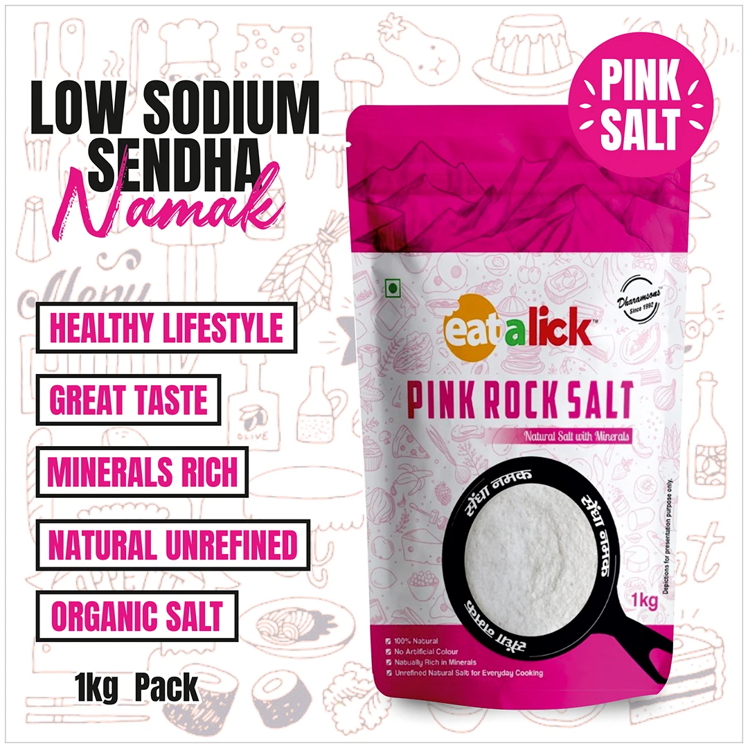 Розовая Соль еаталика Гималайская, натуральная нерафинированная скальная соль, халит, с низким содержанием натрия sendha namak, 1 кг
