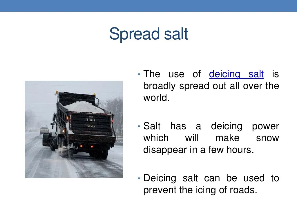 Deicing raw salt winter snow remove salt