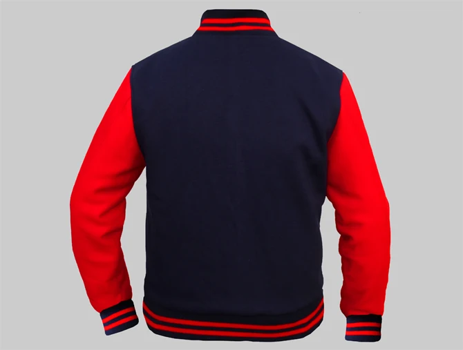 
baseball Varsity jacket for men custom logos with wool and leather sleeves / American Style wholesale schoolboy jackets 