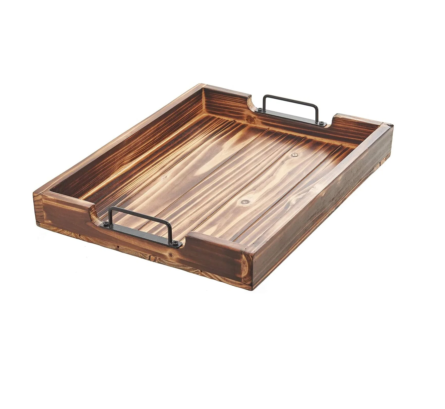  Прямоугольный деревянный поднос с латунной ручкой от производителя индивидуальный дизайн ручной работы оптовый поставщик