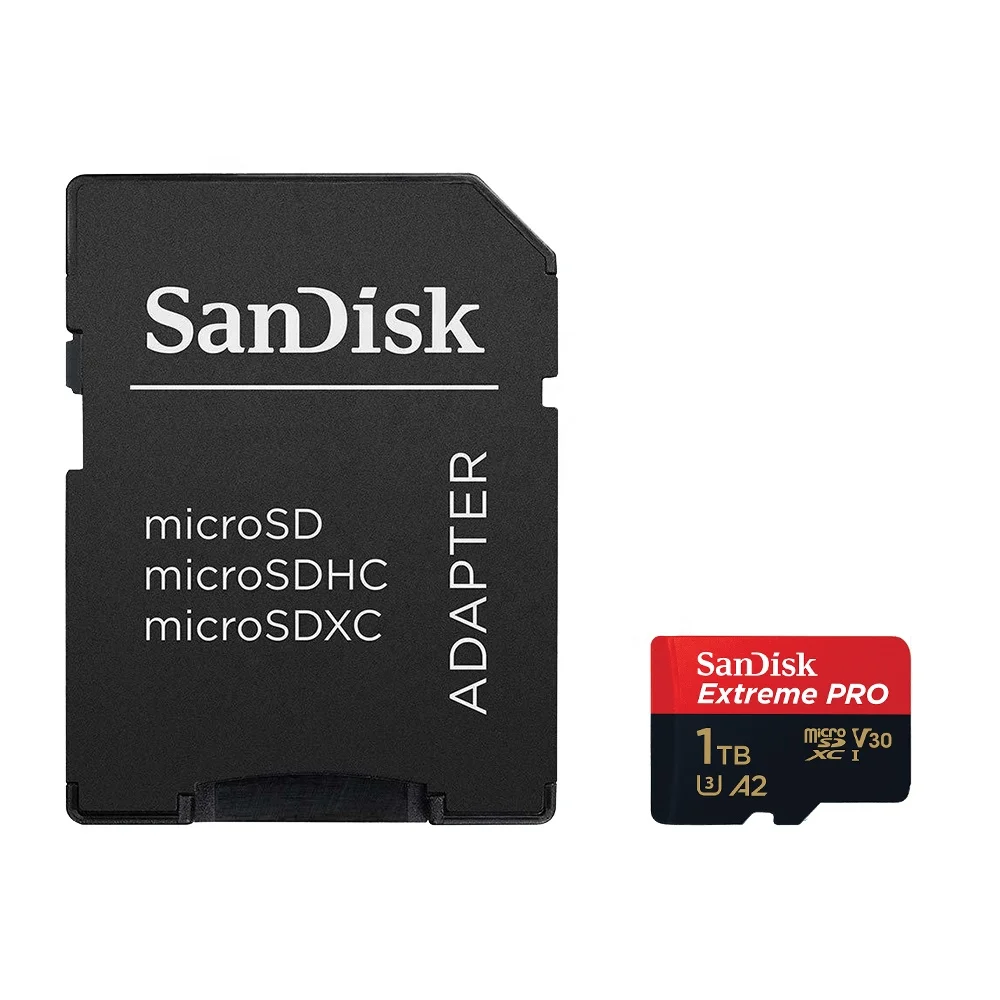 Двойной Флеш-накопитель SanDisk Extreme Pro Micro SD карты с адаптером UHS-I A1 U3 V30 C10 флэш-памяти SDXC 1 ТБ слот для карт