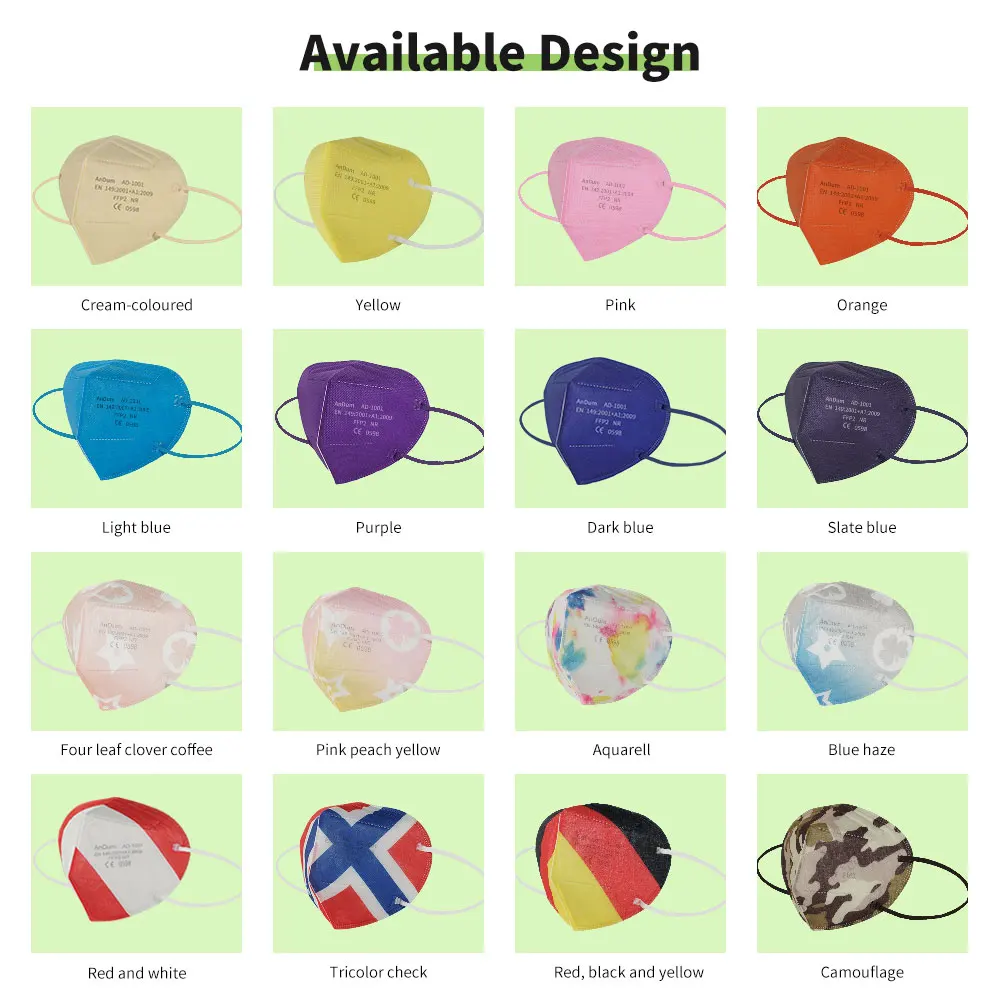 Цветная маска, рождественские производители, цветной респиратор kn95 nr, черная маска ffp2, маска для лица