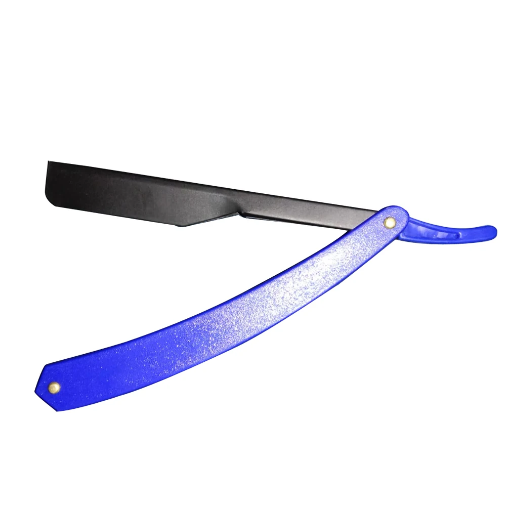 Professional Classic Straight Edge Hair Eyebrow Beard Folding Barber  Disposable Blade Razor