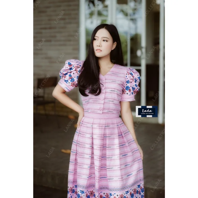 Лидер продаж тайские повседневные женские платья товары премиум класса ручная работа Лада Лана коллекция 035 набор цветов