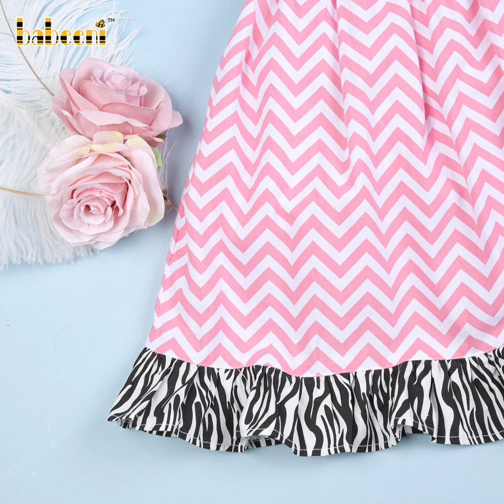 Lovely zebra hand smocked girls dresses - BB422