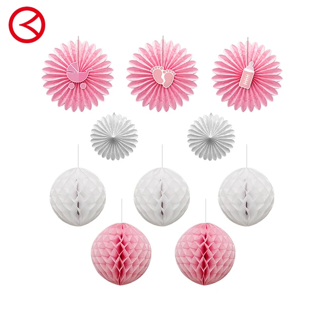 Honeycomb Paper Party Supplies for Baby Shower Decorations for Event Occasions