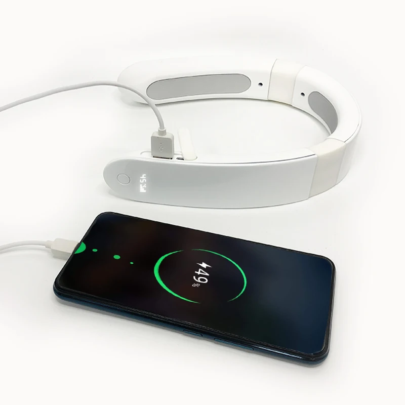 Новый дизайн нагреватель оборотный вентилятор для шеи цифровой дисплей регулируемая температура грелка для рук мини USB шейный нагреватель